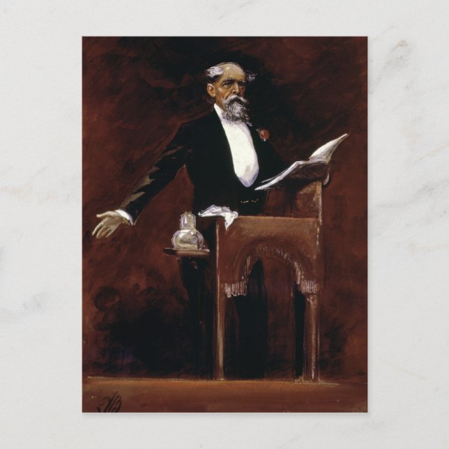 Charles Dickens Postcard (Front)