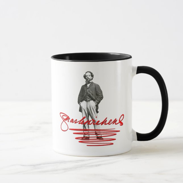 Charles Dickens Signature Mug (Right)