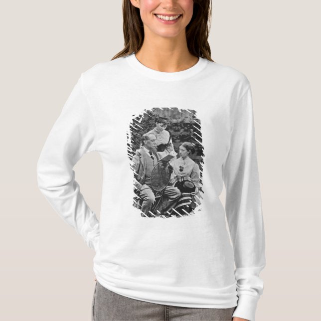 Charles Dickens with two of his daughters T-Shirt (Front)