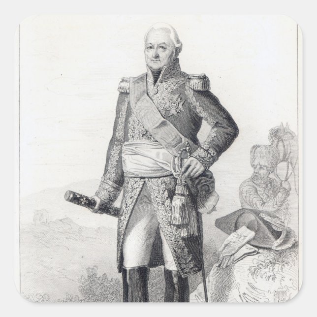 Charles du Houx de Viomenil Square Sticker (Front)