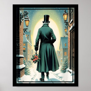 Charles Ens Christmas Clic Book Ebeneezer Scrooge  Poster