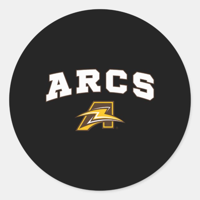 Charles F Brush High School Arcs Classic Round Sticker (Front)
