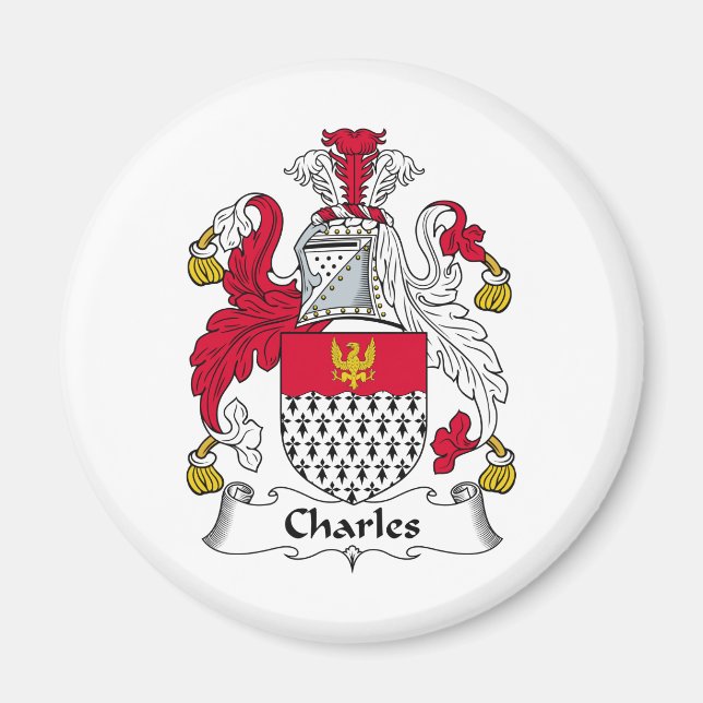 Charles Family Crest Magnet (Front)