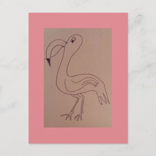 Charles Flamingo Postcard (Front)