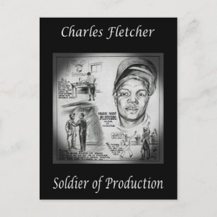 Charles Fletcher ~ Soldier of Production ~ Welder~ Postcard