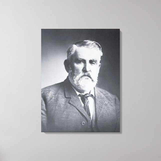 Charles Goodnight (b/w photo) Canvas Print (Front)