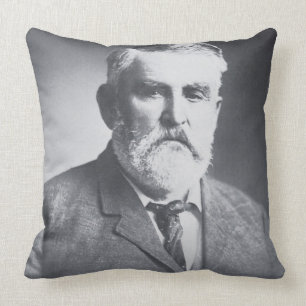 Charles Goodnight (b/w photo) Cushion
