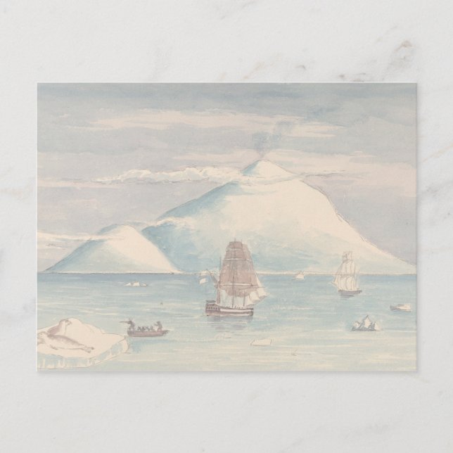 Charles Hamilton Smith - Beaufort Island and Mount Postcard (Front)