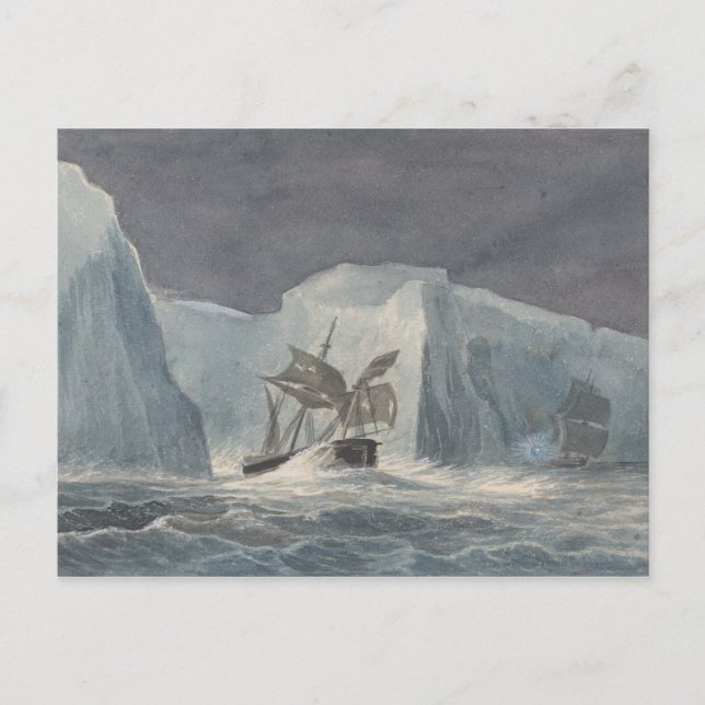 Charles Hamilton Smith - The Erebus Passing Postcard (Front)