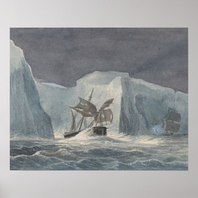Charles Hamilton Smith - The Erebus Passing Poster (Front)