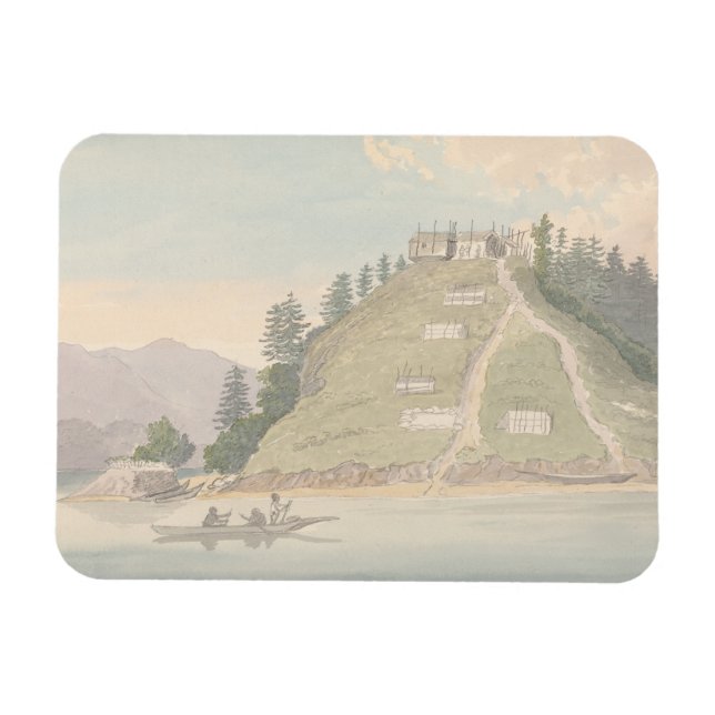 Charles Hamilton Smith -Village of Friendly Indian Magnet (Horizontal)