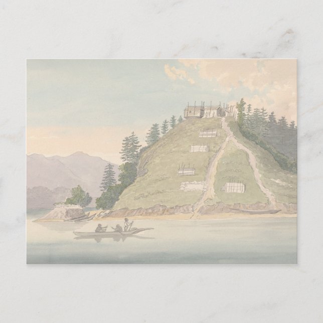Charles Hamilton Smith -Village of Friendly Indian Postcard (Front)