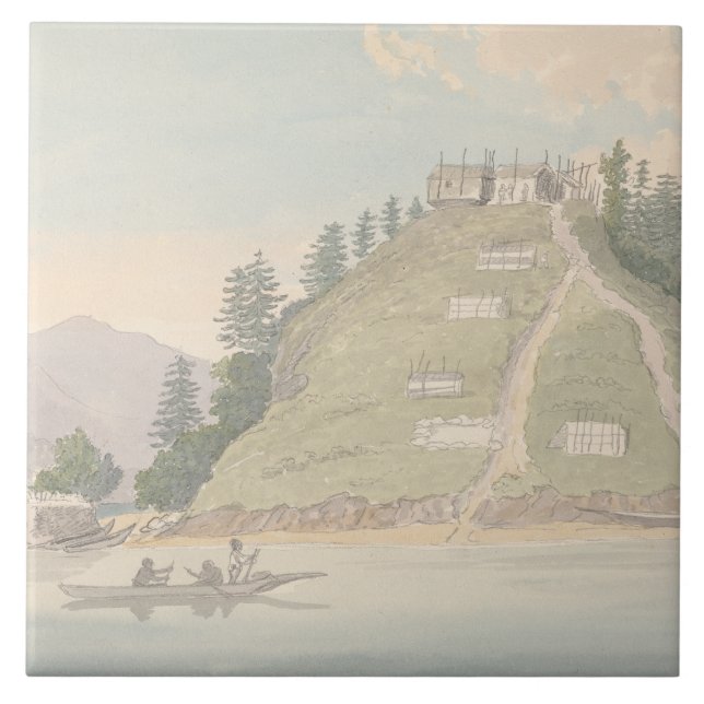 Charles Hamilton Smith -Village of Friendly Indian Tile (Front)