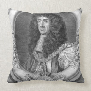 Charles II (1630-85) King of Great Britain and Ire Cushion