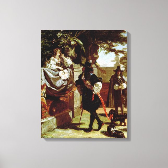 Charles II  and Nell Gwynne Canvas Print (Front)
