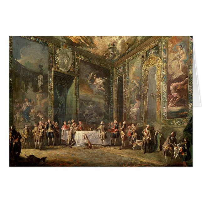 Charles III  de Borbon, lunching Before his (Front Horizontal)