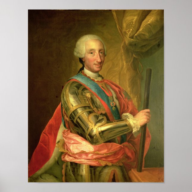 Charles III  in Armour, after 1759 Poster (Front)