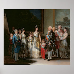 Charles IV and his family, 1800 Poster