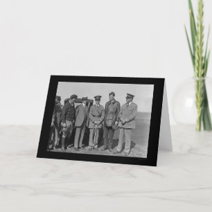 Charles Lindbergh and Orville Wright 1927 Card