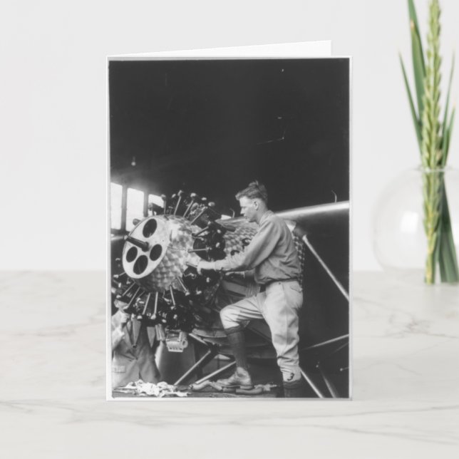 Charles Lindbergh Circa 1927 Card (Front)