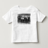 Charles Lindbergh with 7 men, including