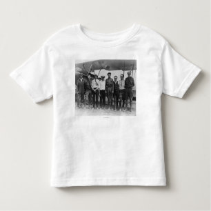 Charles Lindbergh with 7 men, including Toddler T-Shirt