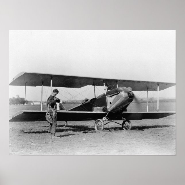 Charles Lindbergh with Sergeant Poster (Front)