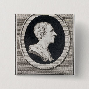 Charles Louis de Secondat, Baron de Montesquieu 15 Cm Square Badge