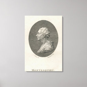 Charles Louis de Secondat, Baron de Montesquieu Canvas Print