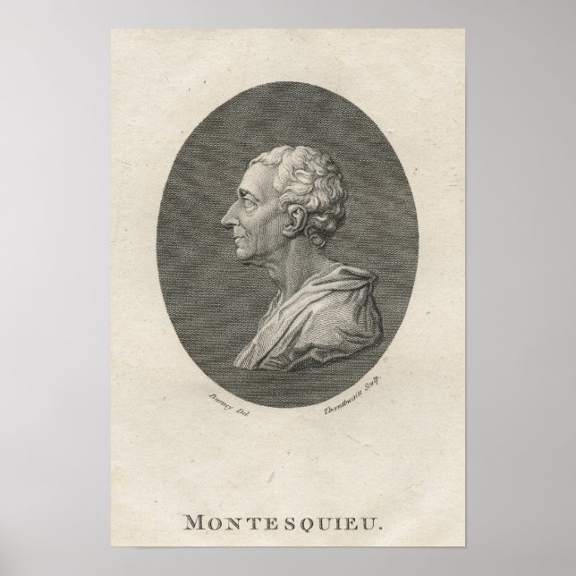 Charles Louis de Secondat, Baron de Montesquieu Poster (Front)