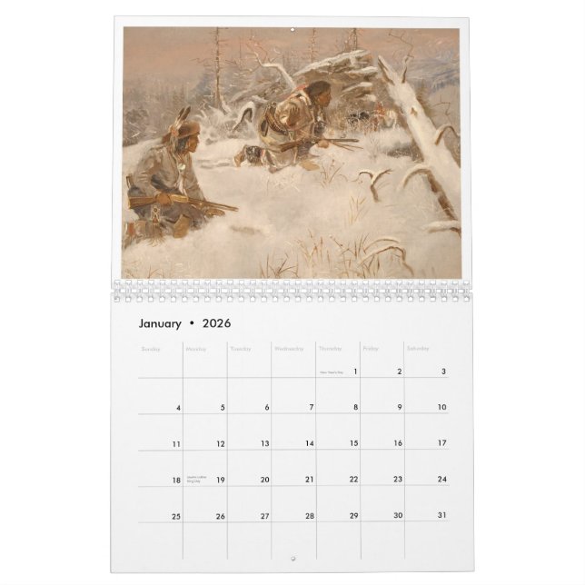 Charles M Russell's America Calendar (Jan 2026)