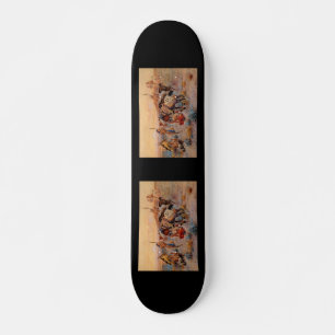 Charles M. Russell's First Wagon Tracks (1908) Skateboard