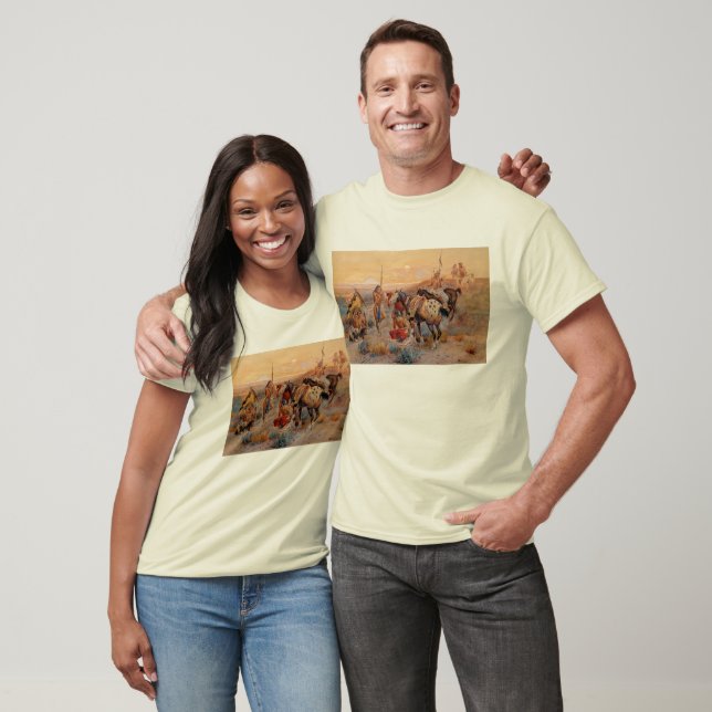 Charles M. Russell's First Wagon Tracks (1908) T-Shirt (Unisex)