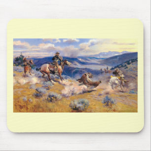Charles M. Russell's Loops and Swift Horses (1916) Mouse Pad