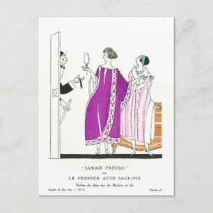 Charles Marin Fashion Holiday Postcard