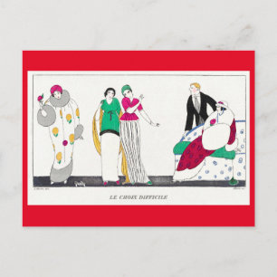 Charles Marin Fashion Holiday Postcard