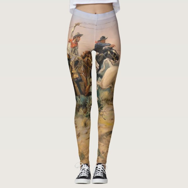 Charles Marion Russell - Herd Quit Leggings (Front)