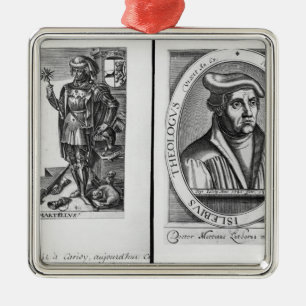 Charles Martel  and Martin Luther Metal Tree Decoration