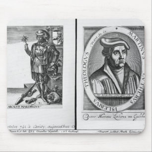 Charles Martel  and Martin Luther Mouse Pad