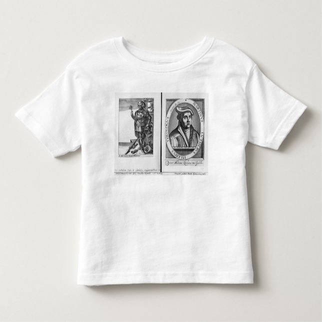 Charles Martel  and Martin Luther Toddler T-Shirt (Front)