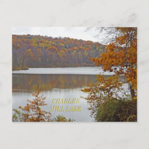 CHARLES MILL LAKE IN FALL/MANSFIELD, OHIO USA POSTCARD