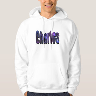 Charles Name Made From Nebula Clouds, Hoodie