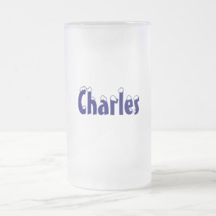 Charles-Name Style-Frosted Mug