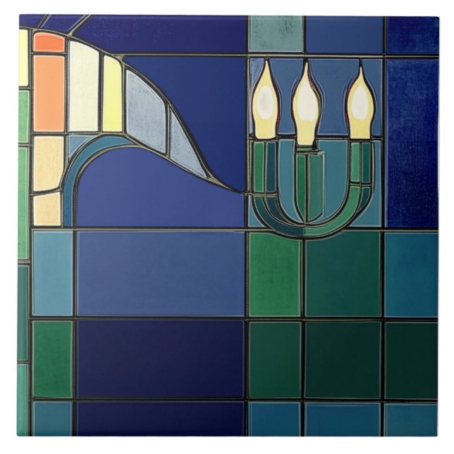 Charles Rennie Mackintosh Candles – Right Side Tile (Front)