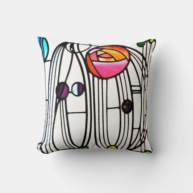 Charles Rennie Mackintosh Cushion (Front)