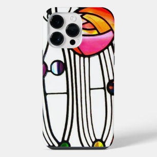 Charles Rennie Mackintosh flowers Window design iPhone 14 Pro Max Case