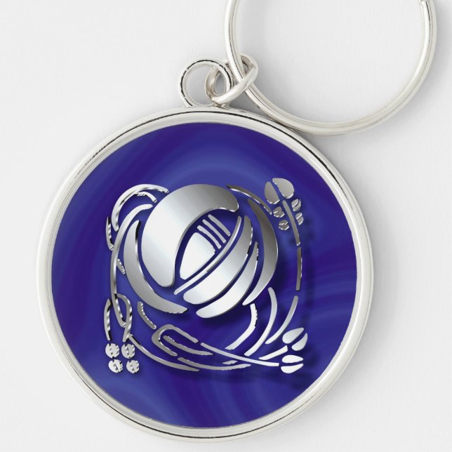 Charles Rennie Mackintosh Rose Key Ring (Front)