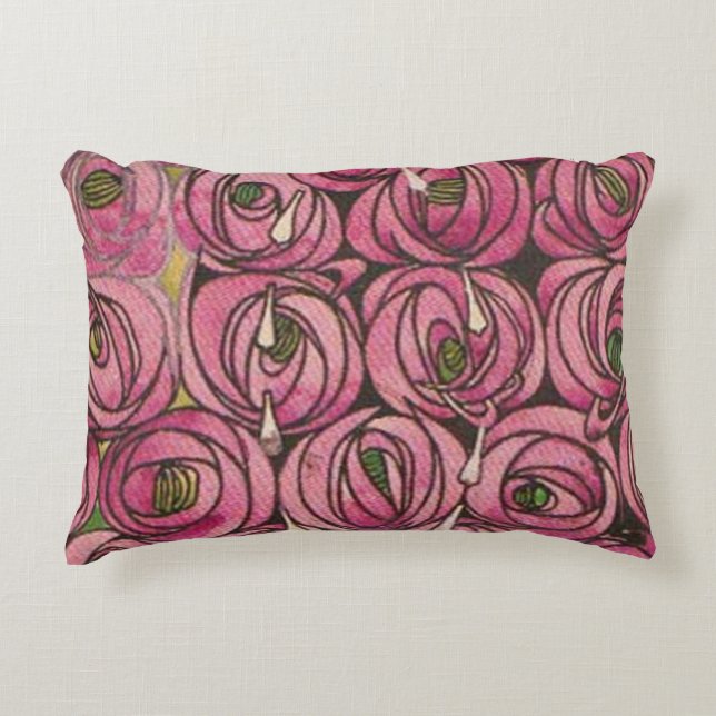 Charles Rennie Mackintosh - Roses Decorative Cushion (Front)