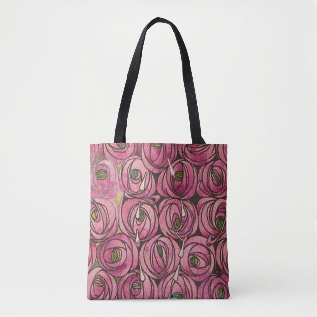 Charles Rennie Mackintosh - Roses Tote Bag (Front)