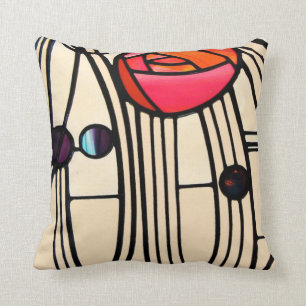 Charles Rennie Mackintosh Stained Glass Cushion